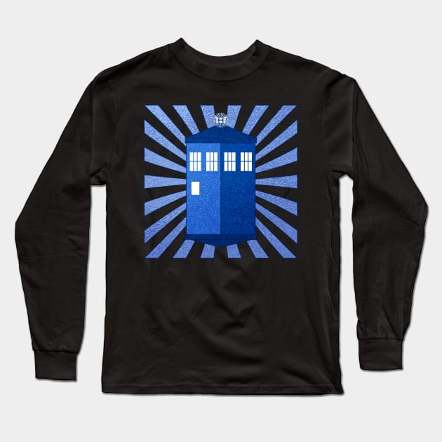 TARDIS - Stained Glass Long Sleeve T-Shirt by Sterling_Arts_Design